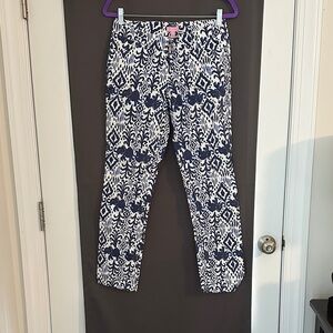 Lilly Pulitzer size 4 navy & white pants